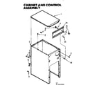 Kenmore 6657342204 cabinet & control assembly diagram