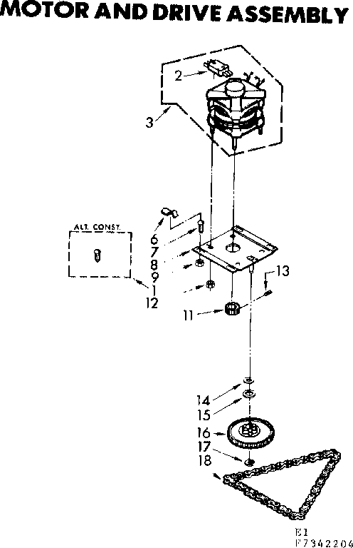 MOTOR & DRIVE ASSEMBLY