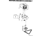 Kenmore 6657342204 motor & drive assembly diagram
