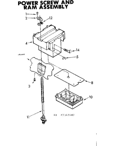 Power screw & ram assembly