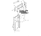 Kenmore 6657342402 panel & control assembly diagram
