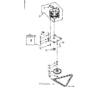 Kenmore 6657342403 motor and drive assembly diagram