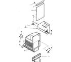 Kenmore 6657342403 container assembly diagram
