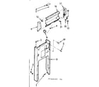 Kenmore 6657342403 panel and control assembly diagram