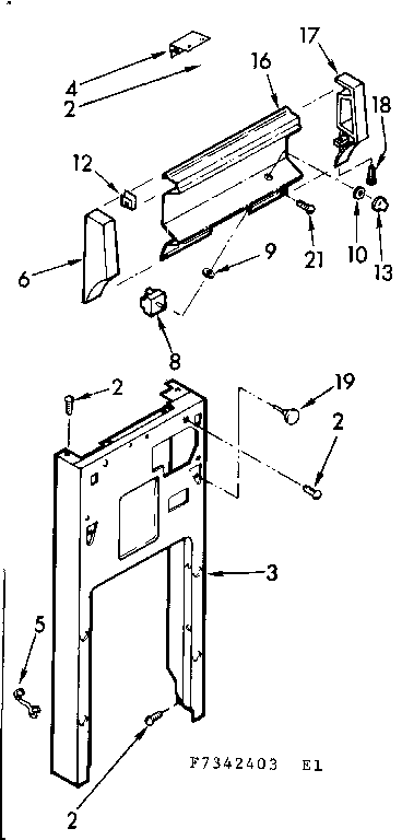 Panel and control assembly