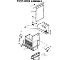 Kenmore 6657342404 conatiner assembly diagram