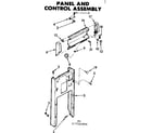 Kenmore 6657342404 panel and control assembly diagram