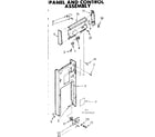 Kenmore 6657342610 panel and control assembly diagram