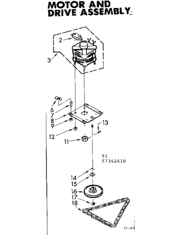 Motor and drive assembly