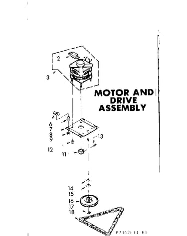 Motor and drive asm