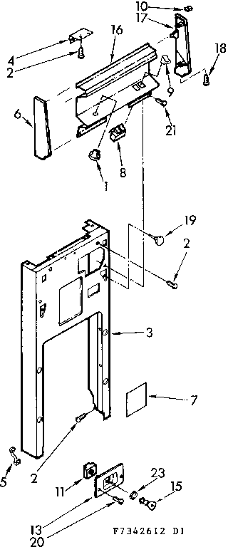 Panel and control assembly