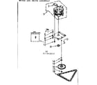 Kenmore 6657342613 motor and drive assembly diagram
