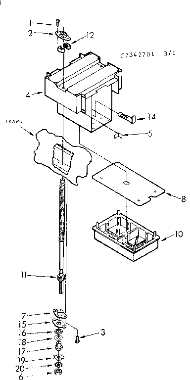 POWER SCREW & RAM ASSEMBLY