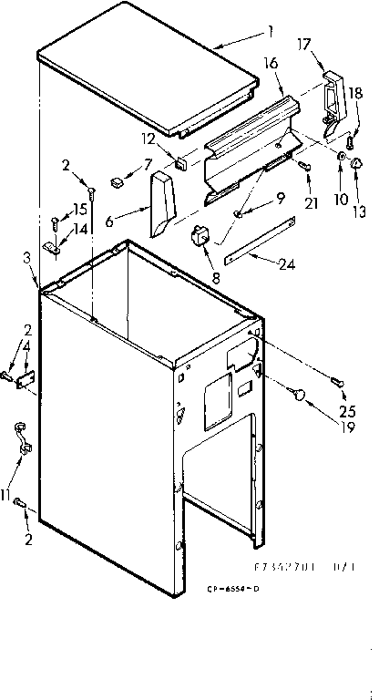 Cabinet and control assembly
