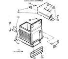 Kenmore 6657342704 container assembly diagram