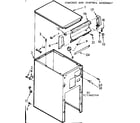 Kenmore 6657342704 cabinet and control assembly diagram