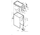 Kenmore 6657342990 cabinet and control assembly diagram