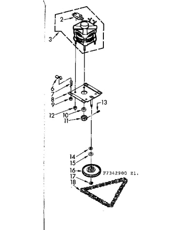 Motor and drive assembly
