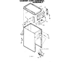 Kenmore 6657342901 cabinet and control assembly diagram