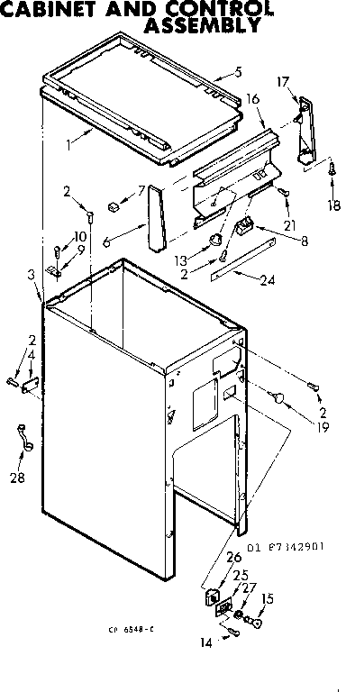 Cabinet and control assembly