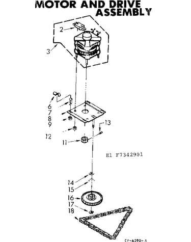Motor and drive assembly