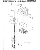 Power screw and ram assembly
