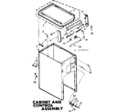 Kenmore 6657342902 cabinet and control assembly diagram