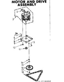 Motor and drive assembly