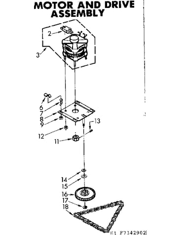Motor and drive assembly