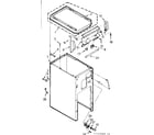 Kenmore 6657342903 cabinet & control assembly diagram