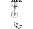 Kenmore 6657342905 motor and drive assembly diagram