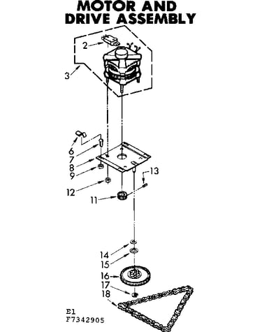 Motor and drive assembly