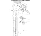 Kenmore 6657417860GO power screw and ram assembly diagram