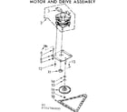 Kenmore 6657417860GO motor and drive assembly diagram