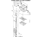 Kenmore 6657417861GO power screw and ram assembly diagram
