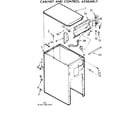 Kenmore 6657417861GO cabinet and control assembly diagram