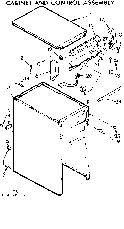 Cabinet and control assembly