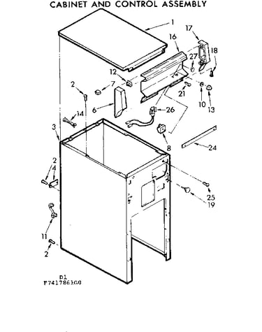 Cabinet and control assembly