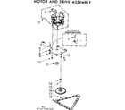 Kenmore 6657417861GO motor and drive assembly diagram
