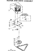 Motor and drive assembly