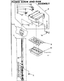 Power screw and ram assembly
