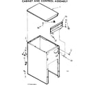 Kenmore 6657461001 cabinet and control assembly diagram