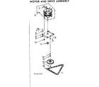 Kenmore 6657461001 motor and drive assembly diagram