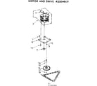 Kenmore 6657461002 motor and drive assembly diagram