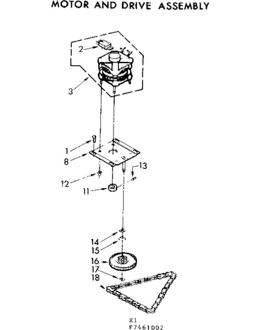 Motor and drive assembly