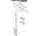 Kenmore 6657464000 power screw and ram assembly diagram