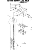 Power screw and ram assembly