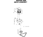 Kenmore 6657464000 motor and drive assembly diagram