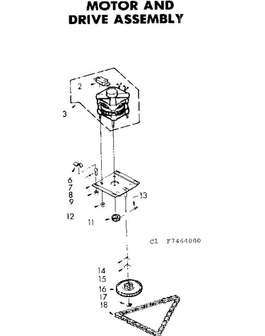 Motor and drive assembly