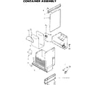Kenmore 6657464000 container assembly diagram